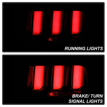 Spyder 05-09 Ford Mustang (White Light Bar) LED Tail Lights - Smoke ALT-YD-FM05V3-LED-SM 5086709 5086709 Photo - Unmounted
