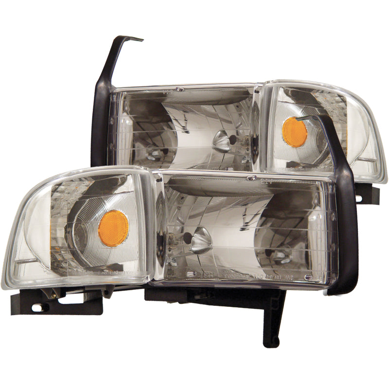 Anzo 1994-2001 Dodge Ram Crystal Headlights Chrome 111068 Photo - Primary