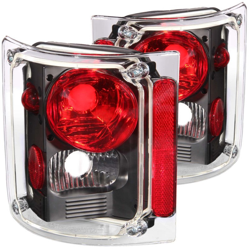 Anzo 1973-1987 Chevrolet C 10 Taillights Black 211016 Photo - Primary