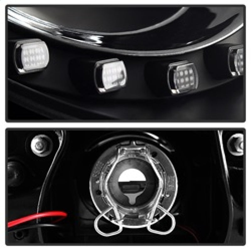 Spyder Volkswagen Beetle 06-10 Projector Headlights DRL LED Black PRO-YD-VB06-DRL-BK 5080929 5080929 Photo - Unmounted