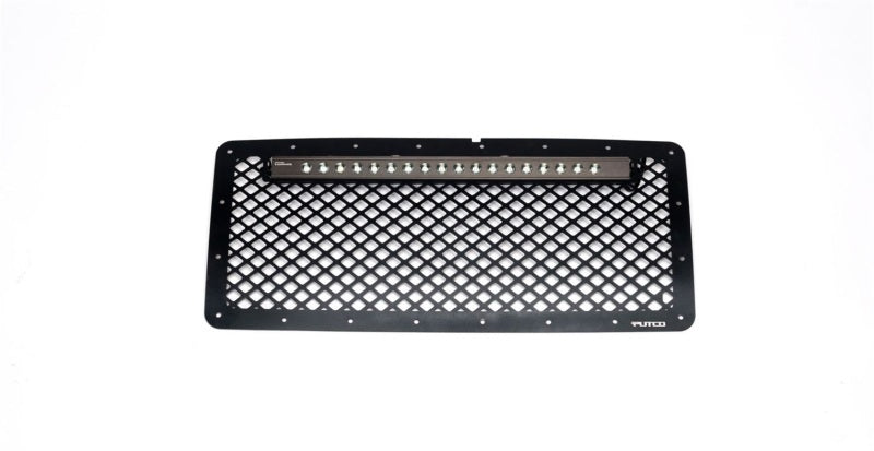 Putco 07-18 Jeep Wrangler - SS Black Grille w/ 20in Luminix Light Bar Designer FX Grilles 64178L 64178L Photo - Primary
