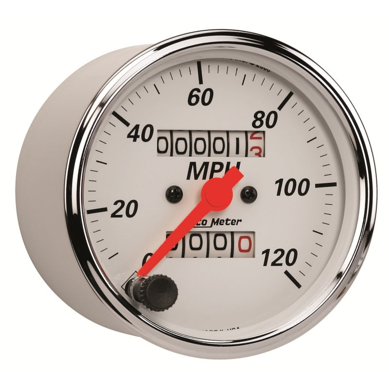 Autometer Gauge, Speedometer, 3 1/8", 120Mph, Mechanical, Arctic White 1396 User 3