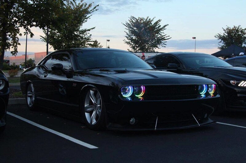 ORACLE Lighting Oracle 15-21 Dodge Challenger Dynamic Surface Mount Headlight Halo Kit - ColorSHIFT - Dynamic 3990-332 3990-332 User 6