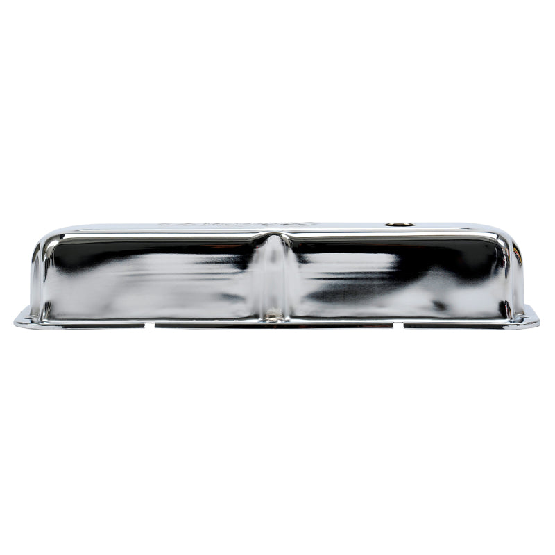 Edelbrock Valve Cover, Signature Series, Ford, 1958-1976 FE V8, Chrome 4462 Photo - out of package