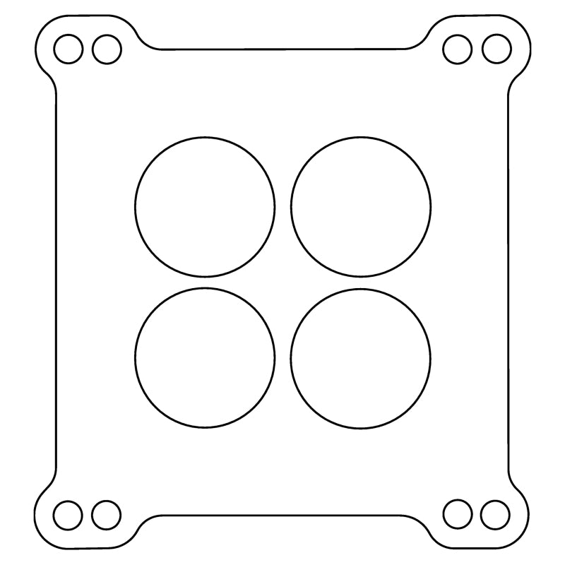 Cometic Gasket Cometic Carter AFB Holley 4 Barrel .039in Fiber Carburetor Gasket - 4-Hole - Double Drilled C15181 C15181 Photo - Primary