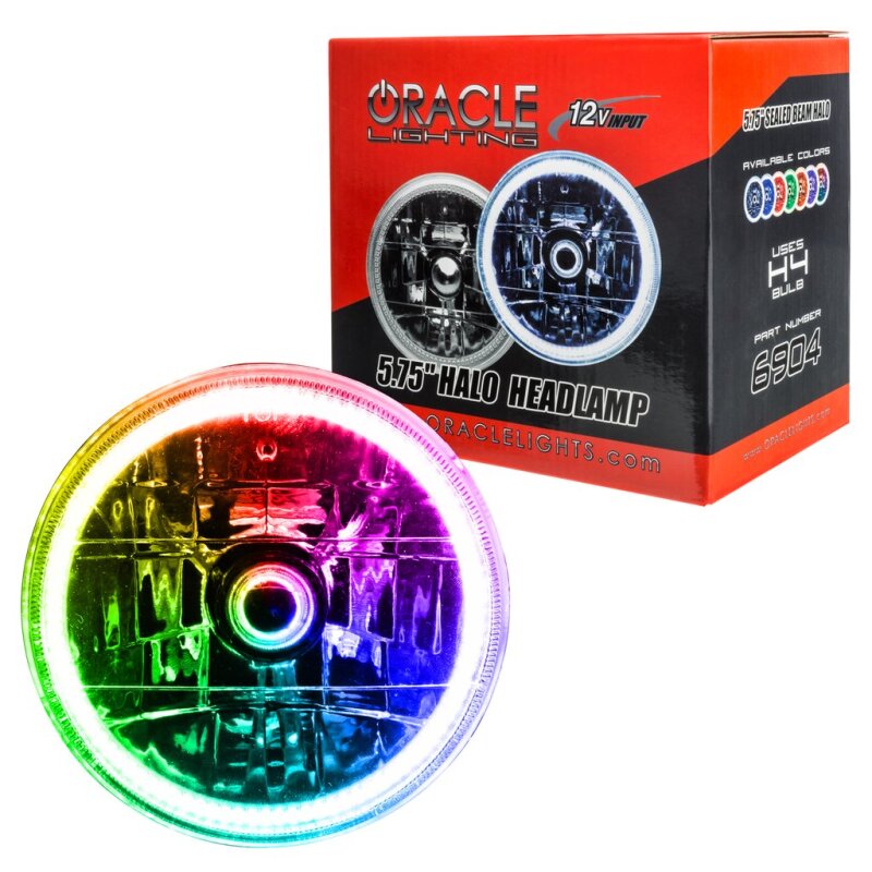 ORACLE Lighting Oracle Pre-Installed Lights 5.75 IN. Sealed Beam - ColorSHIFT Halo 6904-333 6904-333 Photo - Close Up