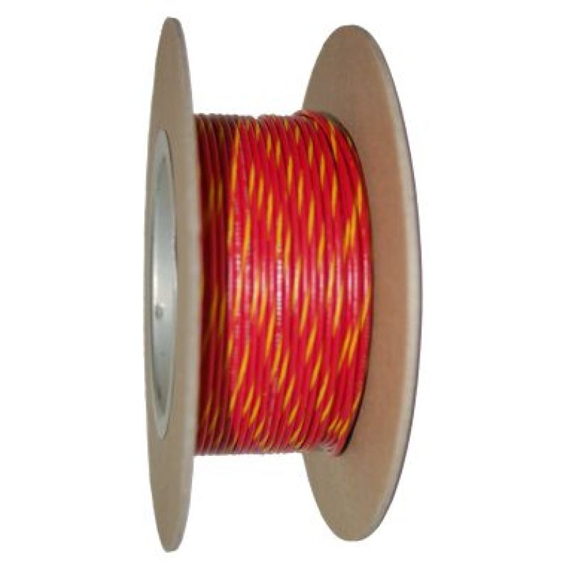 NAMZ OEM Color Primary Wire 100ft. Spool 20g - Red/Yellow Stripe NWR-24-100-20 NWR-24-100-20 Photo - Primary