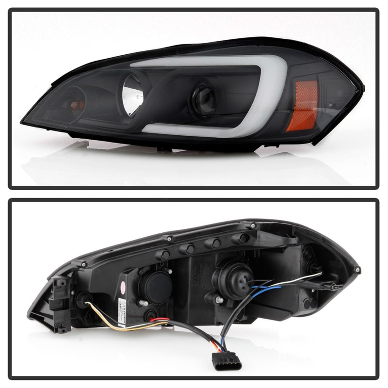 Spyder 06-13 Chevy Impala / 06-07 Chevy Monte Carlo Projector Headlights - Light Bar - Black 5086679 5086679 Photo - Unmounted