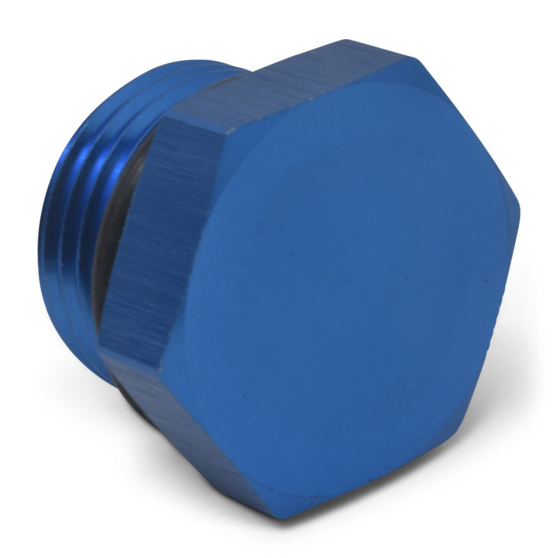 Russell -10 AN Straight Thread Plug Adapter (Blue Finish) 660290 Photo - out of package
