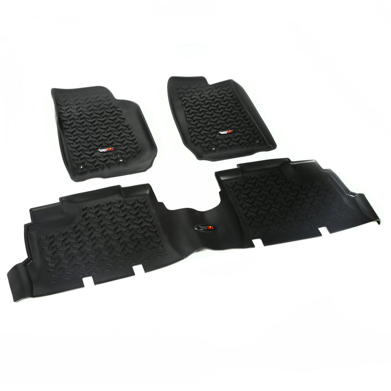 Rugged Ridge All Terrain Floor Liner Kit,Black;07-18 Jeep Wrangler JK,4 Door 12987.04 Photo - Primary