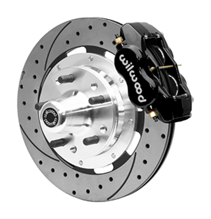 Wilwood 55-57 Chevrolet Bel Air Forged Dynalite Front Big Brake Kit - Black 140-15548-D