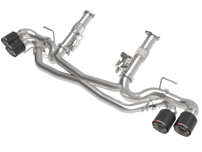 aFe MACH Force-Xp 3" to 2-1/2" 304SS Cat-Back (No Muff.) 2020 Chevy Corvette (C8) 6.2L - Carbon Tip 49-34127NM-C 49-34127NM-C Photo - Primary
