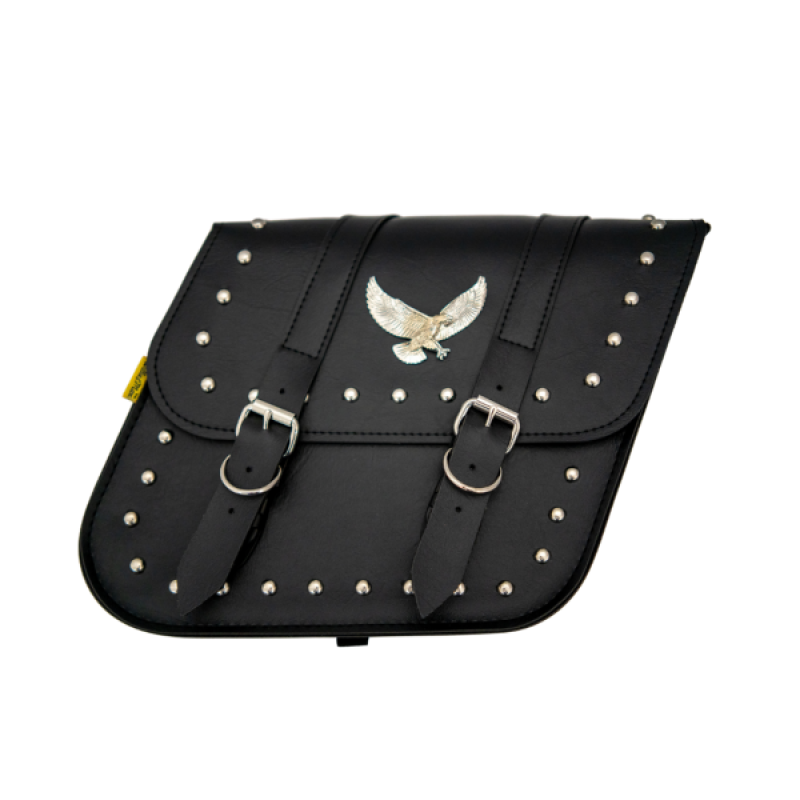 Willie & Max Universal Studded Series Compact Slant Saddlebags (12 in L x 9.5 in W x 5.5 in H)-Black 58707-01 58707-01 User 1