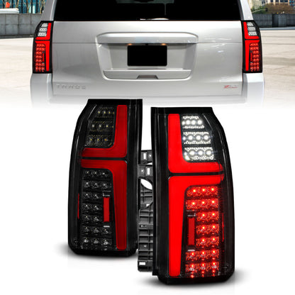 ANZO 15-20 Chevrolet Tahoe Sequential LED Tube Taillights Black 311468 311468 Photo - Primary