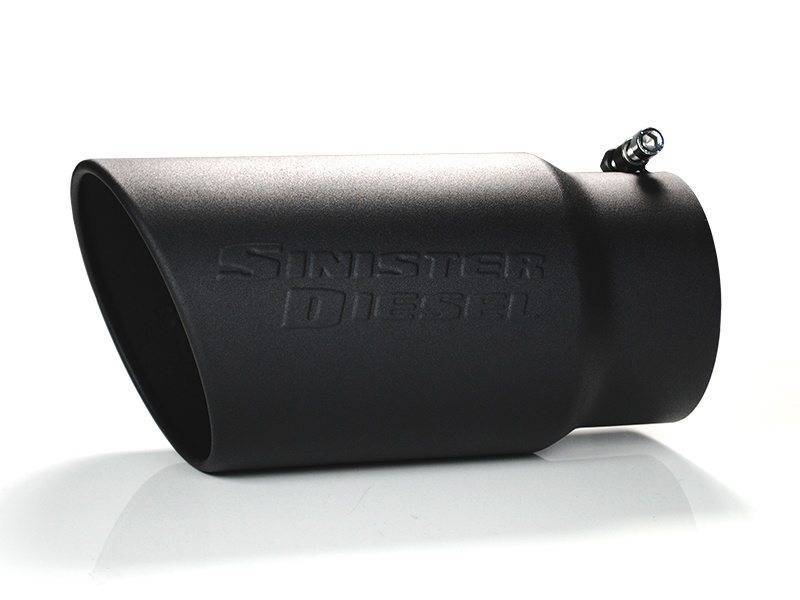 Sinister Diesel Universal Black Ceramic Coated Stainless Steel Exhaust Tip (5in to 6in) SD-5-6-BLK SD-5-6-BLK Photo - Primary