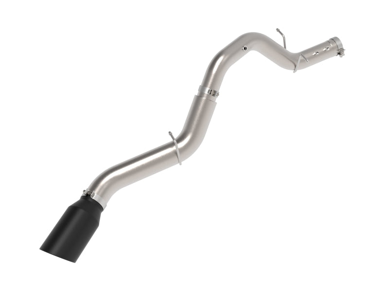 aFe Large Bore-HD 5in 409SS DPF-Back Exhaust System w/Blk Tip 24-25 GM Diesel Trucks V8-6.6L(td) L5P 49-44147-B 49-44147-B Photo - Primary