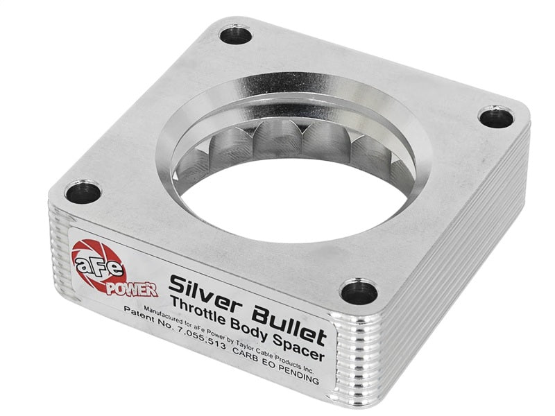 aFe Silver Bullet Throttle Body Spacer Nissan 350Z 03-06 V6-3.5L (VQ35DE) 46-36008 Photo - Primary