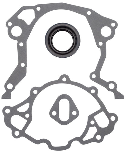 Edelbrock Timing Cover Gasket and Oil Seal Kit or SB Ford 6991 Photo - Primary