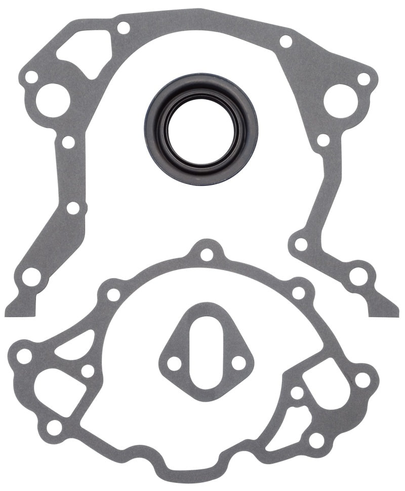 Edelbrock Timing Cover Gasket and Oil Seal Kit or SB Ford 6991 Photo - Primary