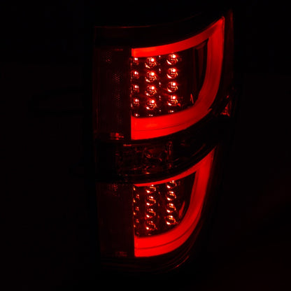 Anzo 2009-2013 Ford F-150 LED Taillights Chrome 311259 Photo - Mounted