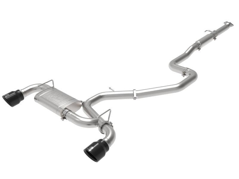 aFe Takeda Exhaust Cat-Back 19-20 Hyundai Veloster N 304SS Black Dual Tips Exhaust 49-37010-B 49-37010-B Photo - Primary