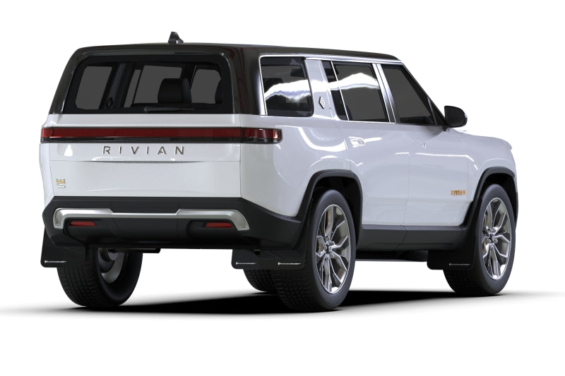 Rally Armor 2022+ Rivian R1S Black UR Mud Flap w/ White Logo MF108-UR-BLK-WH MF108-UR-BLK-WH User 1