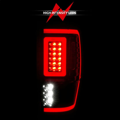 ANZO 19-22 Ford Ranger Full LED Taillights w/ Lightbar Sequential Signal Black Housing/Clear Lens 311446 311446 Photo - Unmounted