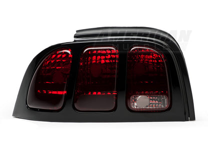 Raxiom 96-98 Ford Mustang Tail Lights- Black Housing (Smoked Lens) 49124 49124 Photo - Close Up