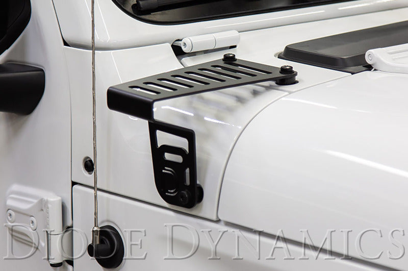 Diode Dynamics 18-21 Jeep JL Wrangler/Gladiator Cowl Mount LED Bracket Kit DD6089 DD6089 User 5