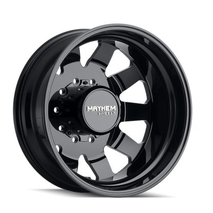 Mayhem 8181 Challenger Dually 22x8.25 / 10x225 BP / 169mm Offset / 170.1mm Hub Full Black Wheel 8181-22820B 8181-22820B Photo - Primary