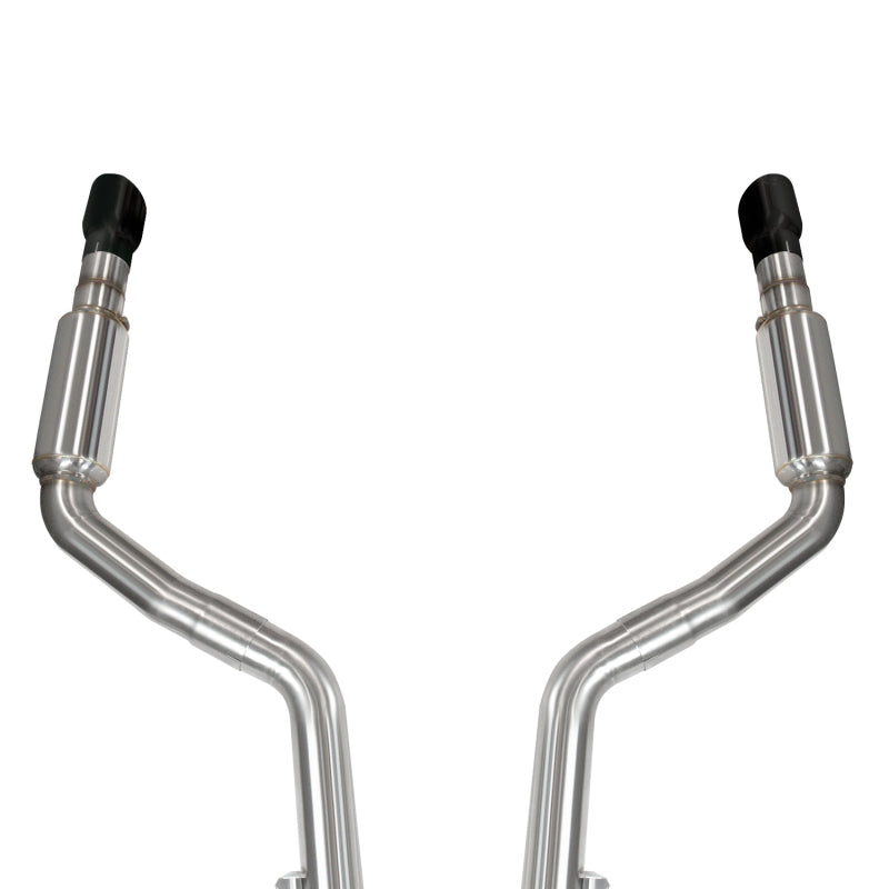 Kooks 2015+ Dodge Charger 3in OEM Style Cat-Back Exhaust w/ 4in Black Slash Cut Tips 31524210 31524210 Photo - Unmounted