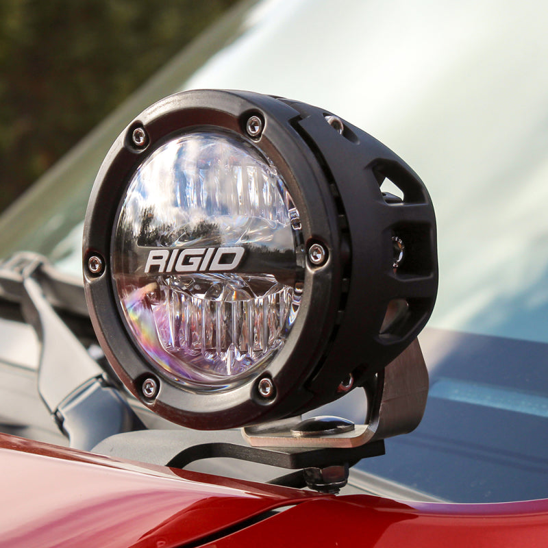 Rigid Industries 2010-2023 Toyota 4Runner A-Pillar Light Kit (Includes 4 inch 360-Series Drive) 46704 46704 Photo - Mounted