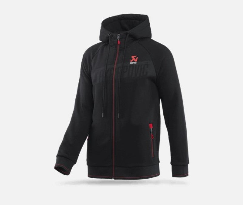 Akrapovic Mens Corpo Zip Hoodie Black - Large 802057