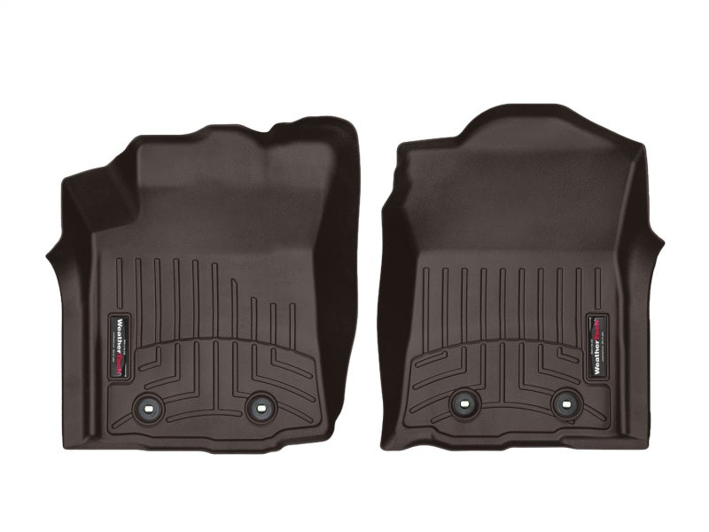 WeatherTech 2018+ Toyota Tacoma Front FloorLiners - Cocoa (Manual Trans Only) 4713011 4713011 Photo - Primary