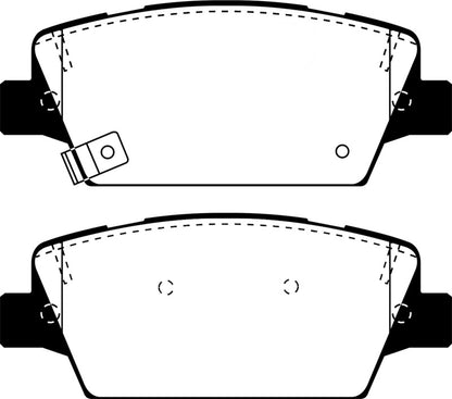 EBC 2017+ Kia Cadenza 3.3L Greenstuff Rear Brake Pads DP23086 DP23086 Photo - Primary
