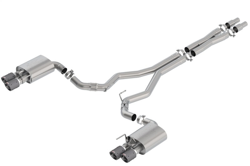 Borla 2018 Ford Mustang GT 5.0L AT/MT 3in Atak Catback Exhaust w/ Valves (Carbon Fiber Tip) 140743CF 140743CF Photo - Primary