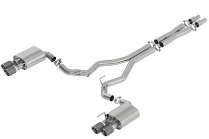 Borla 2018 Ford Mustang GT 5.0L AT/MT 3in Atak Catback Exhaust w/ Valves (Carbon Fiber Tip) 140743CF 140743CF Photo - Primary