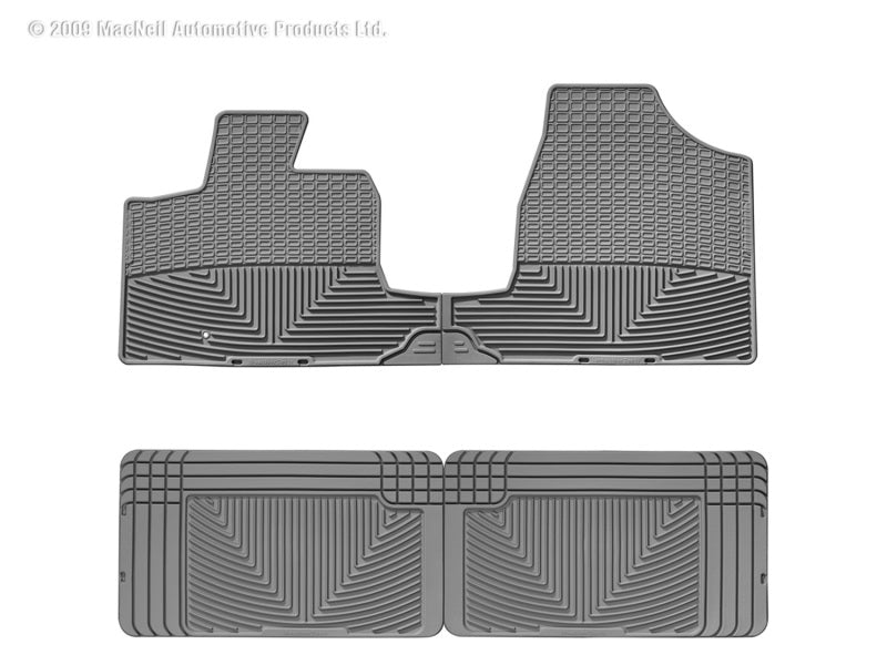 WeatherTech WT Rubber Mats - Rear - Grey Floor Mats Floor Mats - Rubber main image