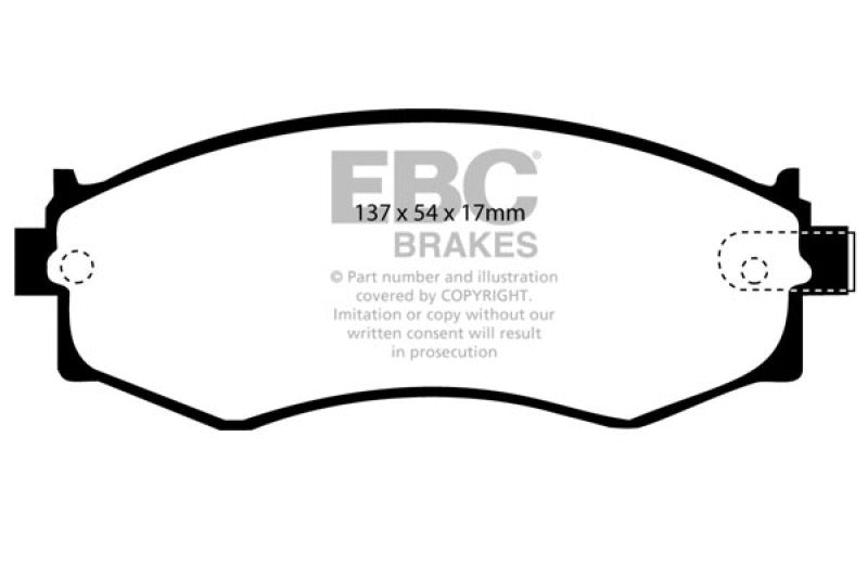 EBC Green Stuff Front ABS Brake Pads - Nissan S13 DP2792 Photo - Primary