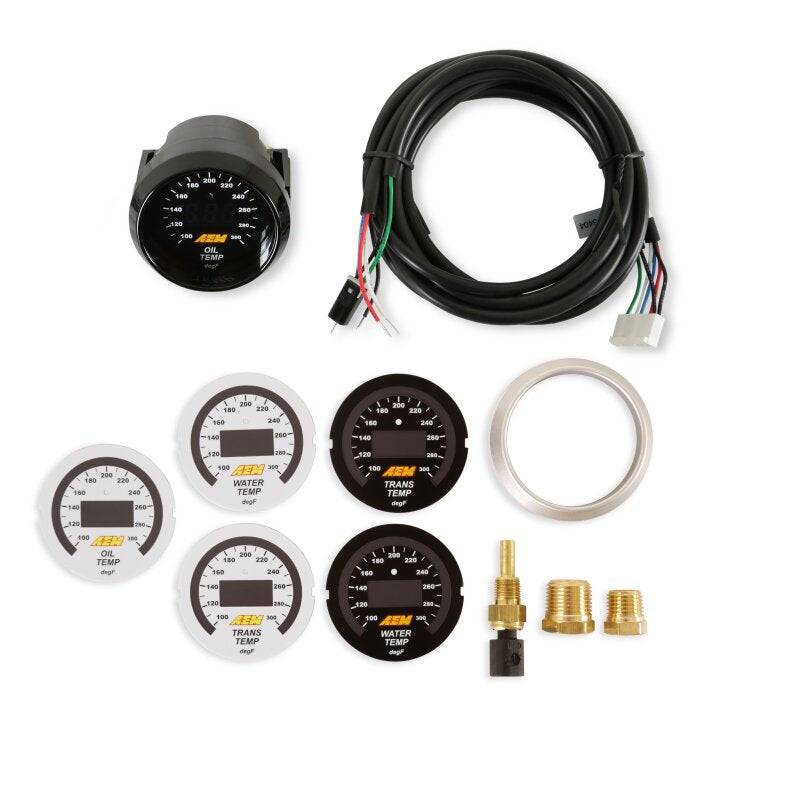 AEM Electronics 52mm Digital Oil Water Temperature Gauge 100-300 F 30-4402 Photo - out of package