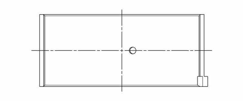 ACL Race Series Rod Bearings Mitsubishi 4G63/4G63T/4G64 Size: STD 4B1185HX-STD Technical Drawing