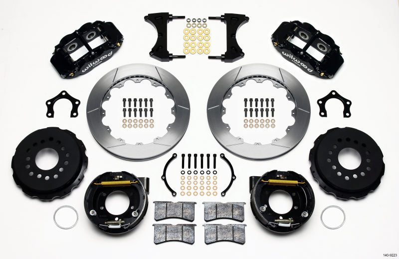 Wilwood Narrow Superlite 4R Rear P-Brk Kit 12.88in Ford 8.8 w/2.5in Offset-5 Lug 140-9223 140-9223 Photo - Primary