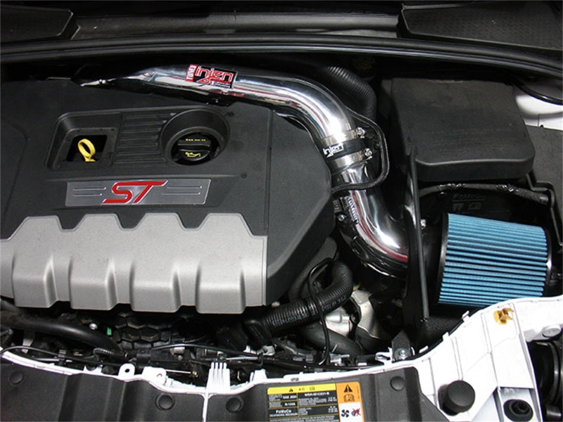 Injen 2015 Ford Focus ST 2.0L (t) 4cyl Polished Short Ram Intake SP9002P Photo - Mounted