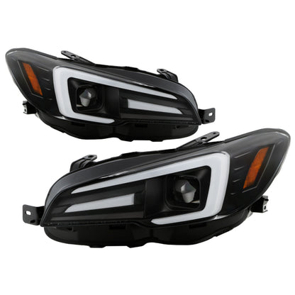 Spyder Subaru Impreza WRX 15-20 Halogen High-Power LED Headlights- Black PRO-YD-SWRX15HALAP-SBSEQ-BK 5088093 5088093 Photo - Primary