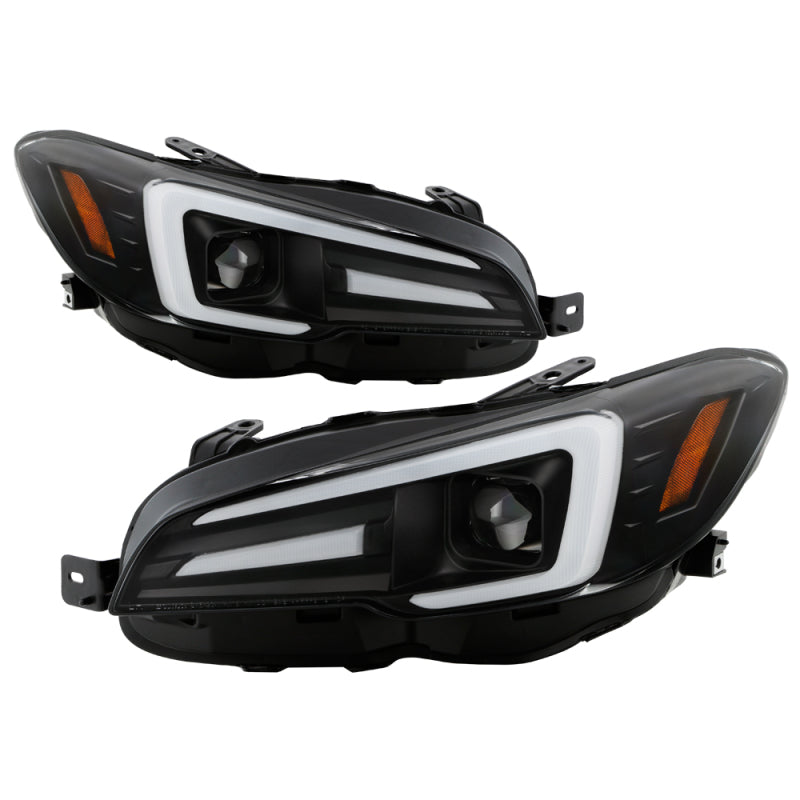 Spyder Subaru Impreza WRX 15-20 Halogen High-Power LED Headlights- Black PRO-YD-SWRX15HALAP-SBSEQ-BK 5088093 5088093 Photo - Primary