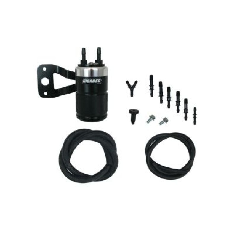 Moroso Harley-Davidson Twin Cam (w/Stock Air Cleaner) Air Oil Separator - Black & Polished 85715