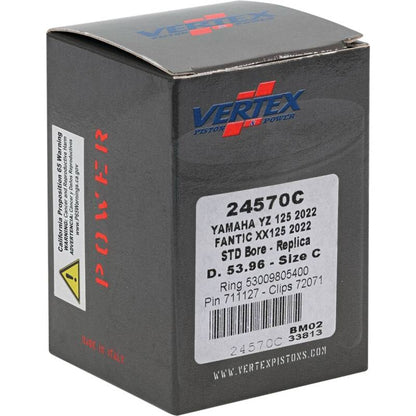 Vertex Pistons Vertex Piston 2023 Fantic Motor XE 125 125cc Cast Replica Piston Kit 24570C 24570C Photo - Primary