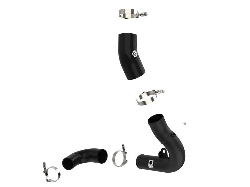 aFe Bladerunner 2.75in Aluminum Cold Charge Pipe Black VW GTI (MKVIII) 22-23 L4-2.0L (t) 46-20609-B 46-20609-B Photo - Unmounted