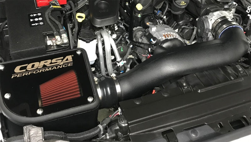 Corsa 18-19 Jeep Wrangler JL 3.6L V6 Closed Box Air Intake w/ DryTech 3D Dry Filter 47736D 47736D Photo - Mounted