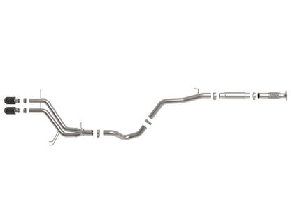 aFe Takeda 2-1/2in to 3in  SS-304 Cat-Back Exhaust w/ C/F Tips 13-17 Hyundai Veloster L4-1.6L 49-37018-C 49-37018-C Photo - Unmounted